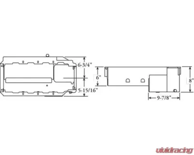 Moroso Wet Sump 6-7qt 8in Aluminum Oil Pan Donovan 700/DRC2 BBC w/Double Power Kick Outs - 20372