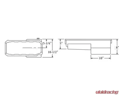 Moroso Chevrolet Big Block Mark IV Stroker Wet Sump 6qt 8in Steel Oil Pan - 20405