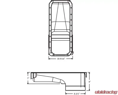 Moroso Chevrolet Big Block Mark IV/GM A Body Deep Wet Sump 6qt 8in Steel Oil Pan - 20412