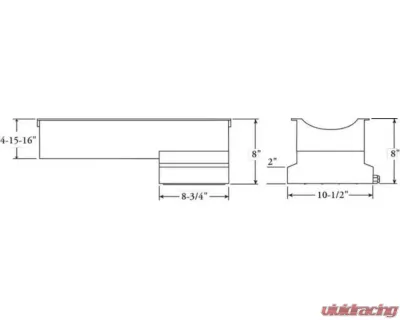 Moroso Chevrolet Big Block Gen 5/6 Stroker Wet Sump 6qt 8in Steel Oil Pan - 20413