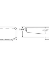 Moroso Chevrolet Big Block Mark IV/Chevrolet II Notched Rear Wet Sump 7qt 9in Steel Oil Pan                                     - 20431 - Image 2