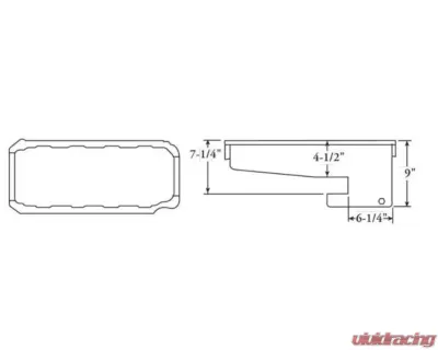 Moroso Chevrolet Big Block Mark IV/Chevrolet II Notched Rear Wet Sump 7qt 9in Steel Oil Pan - 20431