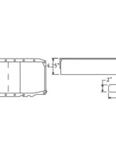 Moroso Chevrolet Big Block Gen 5/6/Chevrolet II Notched Rear Wet Sump 7qt 9in Steel Oil Pan                                     - 20433 - Image 3