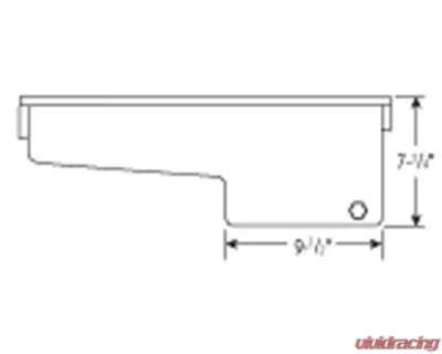 Moroso Wet Sump 5qt 7.75in Steel Oil Pan Chevrolet BBC Mark IV Stock 2/4 Bolt Main Blocks - 20449