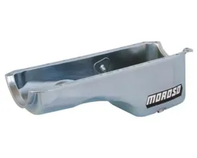 Moroso Wet Sump 5qt 7.75in Steel Oil Pan Chevrolet BBC Mark IV Stock 2/4 Bolt Main Blocks