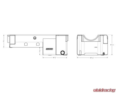 Moroso Wet Sump 6-7qt 8in Aluminum Oil Pan Chevrolet BBC Mark IV w/-16An External Pick Up - 20486