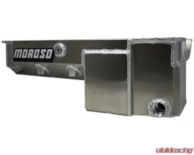 Moroso Wet Sump 6-7qt 8in Aluminum Oil Pan Chevrolet BBC Mark IV w/-16An External Pick Up - 20486
