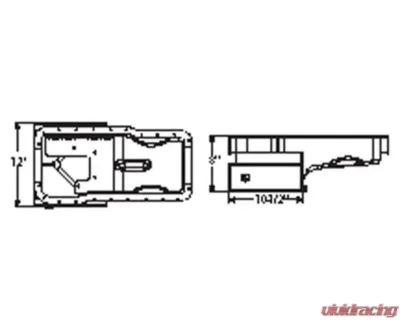 Moroso Kicked Out Road Race Baffled 9qt 8in Steel Oil Pan Ford 351W w/Front Sump - 20501