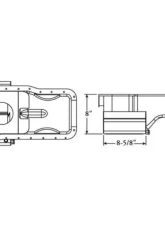 Moroso Kicked Out Wet Sump 7qt 8in Steel Oil Pan Ford 289-302 w/Front Sump                                     - 20502 - Image 2
