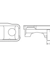 Moroso Wet Sump 7qt 9in Steel Oil Pan Ford 289-302 w/Rear Sump                                     - 20521 - Image 2