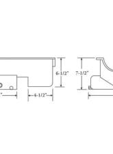 Moroso Kicked Out Circle Track Baffled Wet Sump 9qt 7.5in Steel Oil Pan Ford 351W w/Rear Sump                                     - 20522 - Image 2