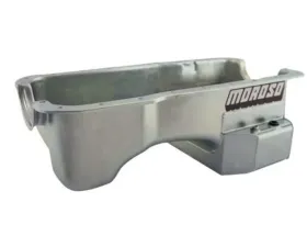 Moroso Kicked Out Road Race Baffled Wet Sump 7qt 7.5in Steel Oil Pan Ford 289-302 w/Rear Sump