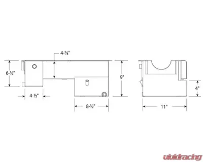 Moroso Power Pouch Wet Sump 7qt 9in Steel Oil Pan Ford 351W w/Rear Sump & Billet End Seals - 20529