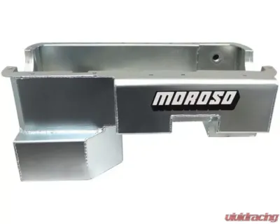 Moroso Power Pouch Wet Sump 7qt 9in Steel Oil Pan Ford 289-302 w/Rear Sump & Billet End Seals - 20528
