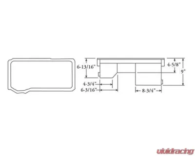 Moroso Wet Sump 8qt 9in Steel Oil Pan Ford 351C/351M/400 w/Rear Sump - 20530