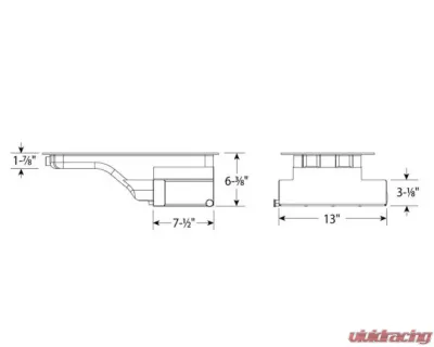 Moroso Kicked Out Wet Sump 7qt 6.5in Steel Oil Pan Ford 4.6/5.4L w/Rear Sump - 20546