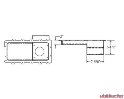 Moroso Drag Race Baffled Wet Sump 7qt 6.5in Aluminum Oil Pan Ford 5.4 Lightning w/Rear Sump - 20554