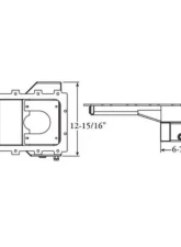 Moroso Drag Race Baffled Internal Wet Sump 7qt 6.5in Aluminum Oil Pan Ford 4.6/5.4L w/Rear Sump                                     - 20555 - Image 2