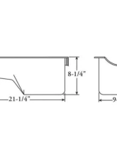 Moroso Wet Sump 6qt 8.25in Steel Oil Pan Ford 351C/351M Stock w/Front Sump                                     - 20557 - Image 2