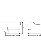 Moroso Kicked Out Wet Sump 7qt 8in Steel Oil Pan Ford 351C/351M w/Front Sump                                     - 20558 - Image 2