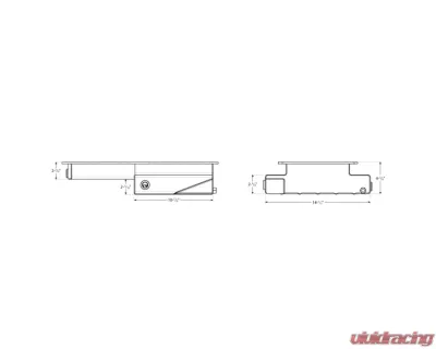 Moroso Road Race Baffled Wet Sump 9.5qt 4.5in Aluminum Oil Pan Ford 5.0 Coyote/Cobra w/Rear Sump - 20569