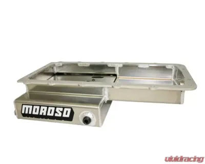 Moroso Road Race Baffled Wet Sump 9.5qt 4.5in Aluminum Oil Pan Ford 5.0 Coyote/Cobra w/Rear Sump - 20569