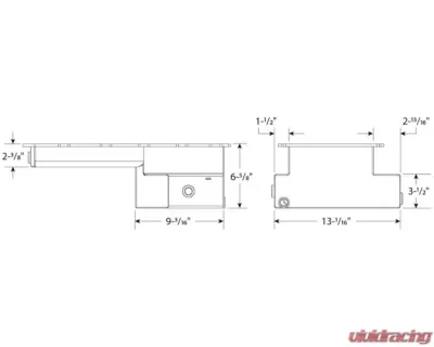Moroso Road Race Baffled Wet Sump 9qt 6-5/8in Steel Oil Pan Ford 5.0 Coyote w/Rear Sump - 20571
