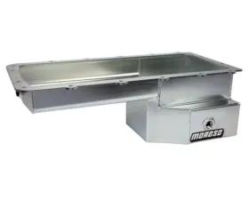 Moroso Road Race Baffled Wet Sump 9qt 6-5/8in Steel Oil Pan Ford 5.0 Coyote w/Rear Sump