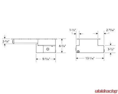 Moroso Road Race Baffled Wet Sump 9qt 6-5/8in Aluminum Oil Pan Ford 5.0 Coyote w/Rear Sump - 20572