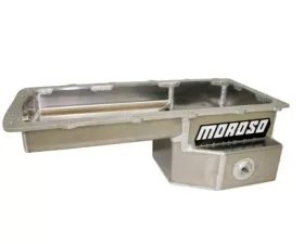 Moroso Drag Race Baffled Wet Sump 9qt Aluminum Oil Pan Ford 5.0 Coyote w/Rear Sump