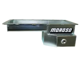 Moroso Road Race Baffled Wet Sump 7.5qt 6-5/8in Steel Oil Pan Ford 5.0 Coyote/Fox Swap w/Rear Sump