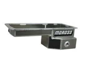 Moroso Road Race Baffled Wet Sump 7.5qt 6-5/8in Alum. Oil Pan Ford 5.0 Coyote/Fox Swap w/Rear Sump