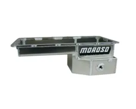 Moroso Drag Race Baffled Wet Sump 7.5qt 6-5/8in Alum. Oil Pan Ford 5.0 Coyote/Fox Swap w/Rear Sump