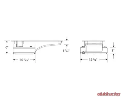Moroso Kicked Out Wet Sump 8qt 6in Steel Oil Pan Ford 352-428 FE w/Front Sump - 20607