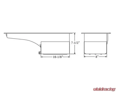 Moroso Deep Wet Sump 7qt 7.5in Steel Oil Pan Ford 352-428 FE w/Front Sump - 20609