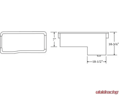 Moroso Off-Road Deep Wet Sump 8qt 10.75in Steel Oil Pan Ford 429-460 w/Rear Sump - 20612