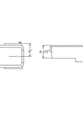Moroso Wet Sump 7qt 8.5in Steel Oil Pan Ford 429-460 w/Rear Sump                                     - 20614 - Image 2
