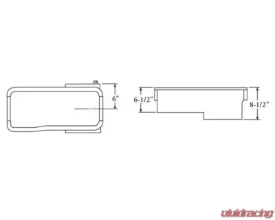 Moroso Wet Sump 7qt 8.5in Steel Oil Pan Ford 429-460 w/Rear Sump - 20614