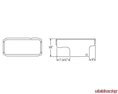 Moroso Deep Wet Sump 8qt 10in Steel Oil Pan Mopar 273-340 w/Center Sump - 20710