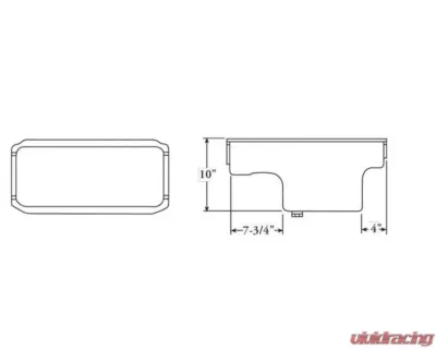 Moroso Deep Wet Sump 8qt 10in Steel Oil Pan Mopar 360 w/Center Sump - 20730
