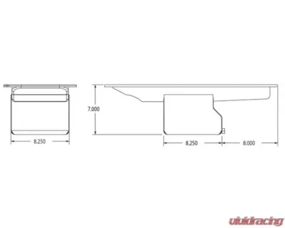 Moroso Deep Wet Sump 7qt 7in Steel Oil Pan Mopar 361-440 w/Center Sump - 20760