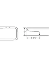 Moroso Wet Sump 5qt 5in Steel Oil Pan Mopar 361-440 Stock w/Center Sump                                     - 20766 - Image 3