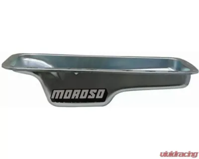Moroso Wet Sump 5qt 5in Steel Oil Pan Mopar 361-440 Stock w/Center Sump - 20766