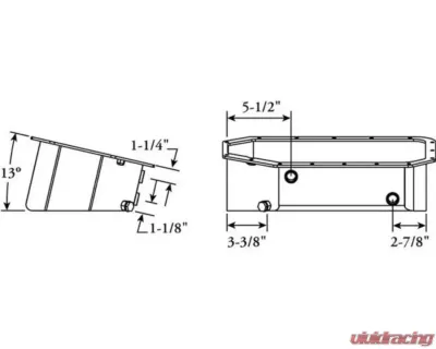 Moroso Acura/Honda K Series Swap Road Race Baffled Extra Capacity 5.5in Steel Oil Pan - 20915