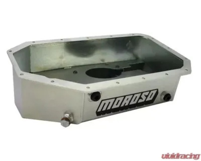 Moroso Acura/Honda K Series Swap Road Race Baffled Extra Capacity 5.5in Steel Oil Pan - 20915