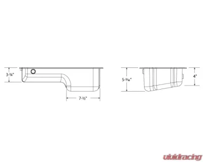 Moroso Wet Sump 4qt 5.25in Steel Oil Pan Honda 2.2/2.3L H Series Stock w/Oil Drainbacks - 20916