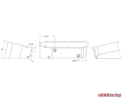 Moroso Road Race Baffled Wet Sump Extra Capacity 5.5in Steel Oil Pan Acura/Honda K Series Notched - 20919