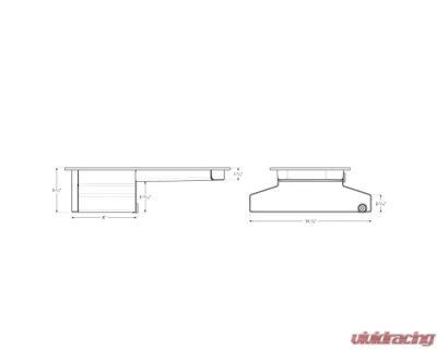 Moroso Toyota 2RZFE/3RZFE Kicked Out Wet Sump 5qt 5.5in Aluminum Oil Pan - 20936