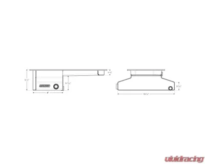 Moroso Toyota 2RZFE/3RZFE Kicked Out w/-16An Pick Up Wet Sump 5qt 5.5in Aluminum Oil Pan - 20937