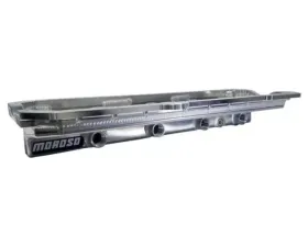 Moroso -12AN Fittings Aluminum Dry Sump Oil Pan Toyota 2JZ-GE/2JZ-GTE